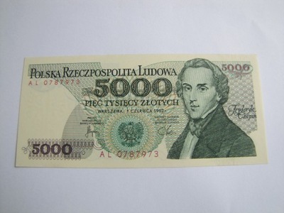 5000 zł AL 0787973 stan 1