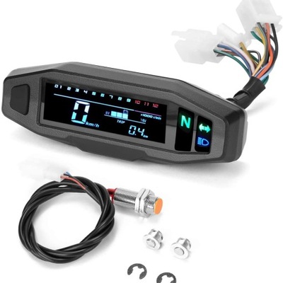 UNIVERSAL MOTORCYCLE ODOMETER LCD INSTRUMENT PANEL  