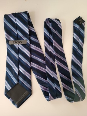 DKNY piękny jedwabny krawat silk