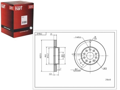 DISCOS DE FRENADO 2SZT. PARTE DELANTERA AUDI A3 2.0 16V 03- HART  