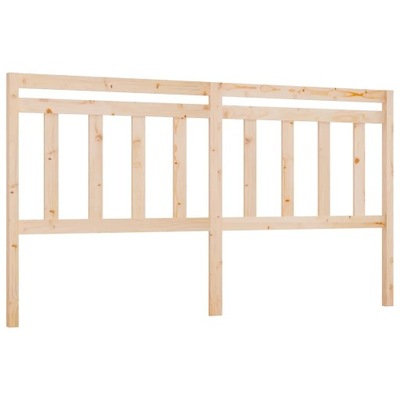 Wezgłowie łóżka, 206x4x100 cm, lite drewno sosnowe