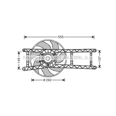 ВЕНТИЛЯТОР, ОХЛАЖДЕНИЕ ДВИГАТЕЛЯ AVA QUALITY COOLING FT7525