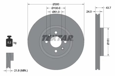 92149503 DISCO DE FRENADO RENAULT SCENIC/GRAND SCENIC  