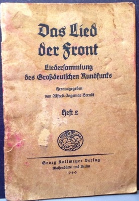 Das Lied der FRONT (Liderfammlung des... (1940)