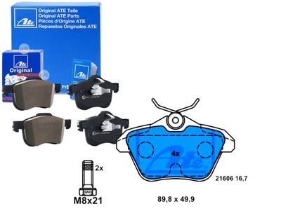 Ate тормозные колодки тормозные alfa romeo 156 164 166 lancia фото №1