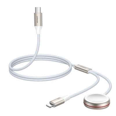 Kabel Lightning i Ładowarka Indukcyjna Joyroom 2w1 do Apple Watch - Bezprze