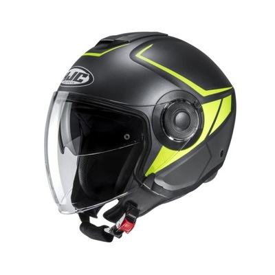 Kask HJC i40 CAMET YELLOW/BLACK L na skuter