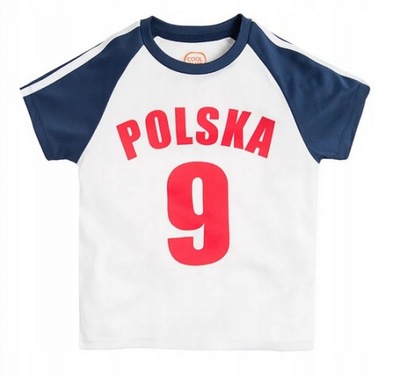 COOL CLUB T-shirt chłopięcy biały Polska r. 152