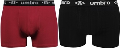 UMBRO BOKSERKI MĘSKIE CZARNY/CZERWONY L