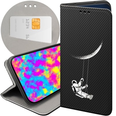 ETUI Z KLAPKĄ DO HUAWEI P30 WZORY KOSMOS FUTERAŁ POKROWIEC CASE