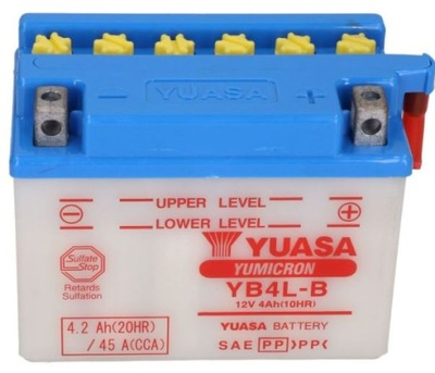 Akumulator motocyklowy Yuasa YB4L-B 4.2Ah 45A 12V