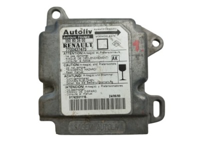 Renault megane i модуль блок управления подушка безопасности 7700437475 фото №1