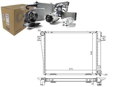 RADIATOR ENGINE BMW 5 (E28) 6 (E24) 2.5-3.5 10.7 - milautoparts-fr.ukrlive.com