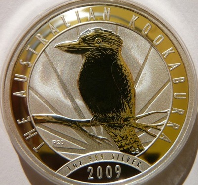 1$ AUSTRALIA 2009 KOOKABURRA SREBRO 999 UNCJA