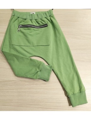 Spodnie STYLE KIDS zielone z zamkiem r. 92