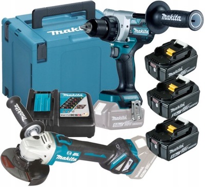 COMBO 18V DDF486 DGA513 3x 5Ah DLX2431TJ MAKITA