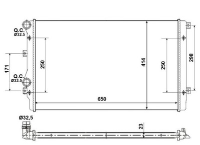 RADUADOR DE AGUA NRF 53406A  