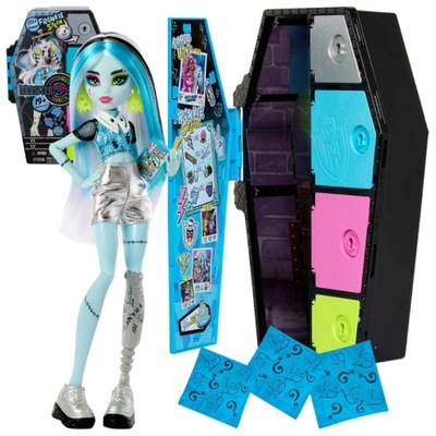 MONSTER HIGH STRASZYSEKRETY FRANKIE STEIN LALKA POTWÓR + 19 NIESPODZIANEK