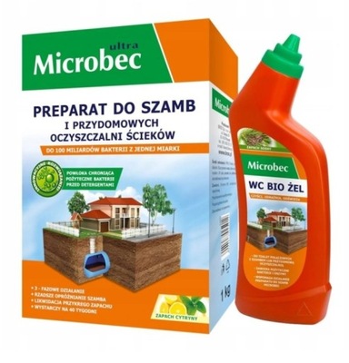 MICROBEC ULTRA bakterie do szamba 1kg + BIO ŻEL