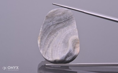 Róża chalcedonowa nieregularna 34,5x25,5 mm