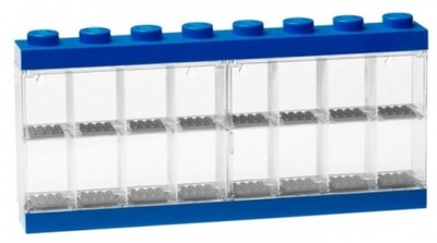 Lego Gablotka na 16 Minifigurek niebieski