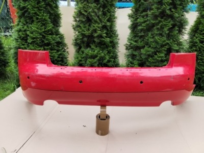 Бампер audi a4 b6 sedan задній pdc дифузор 2 труби фото №1