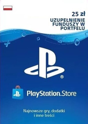 PlayStation Network 25 zł PLN PSN Klucz Kod PS3 PS4 PS5