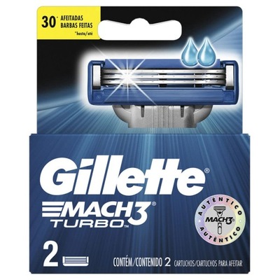 GILLETTE MACH 3 TURBO ORYGINALNE OSTRZA 2szt