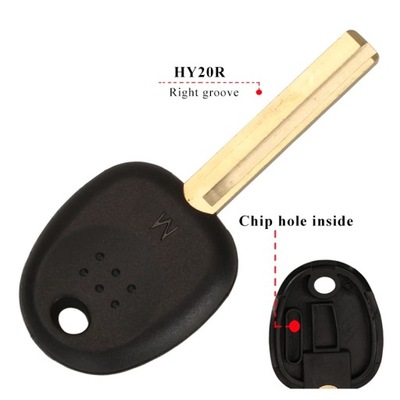 Blank Car Transponder Key Shell For Hyundai Accent Sonata NF Elantra~53781 