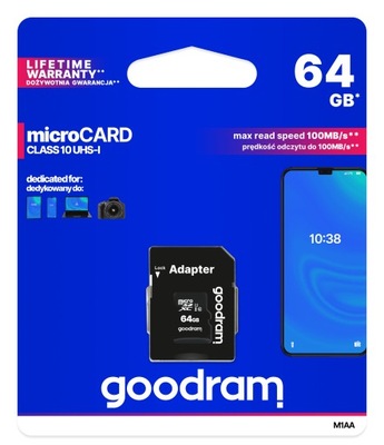 Karta pamięci Goodram SDXC microSD 64 GB