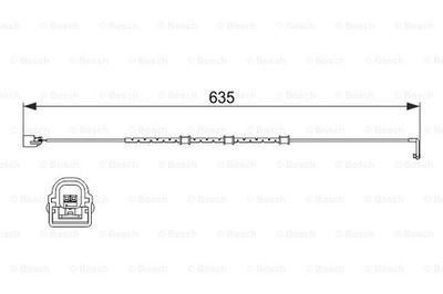 SENSOR DESGASTE ZAPATAS DE FRENADO BOSCH 1-987-474-515  