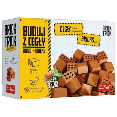 Buduj z Cegły - Cegły Połówki 40 szt. Brick Trick