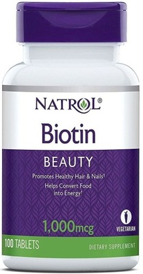 Natrol - Biotin 1000 mcg - 100 tabletek