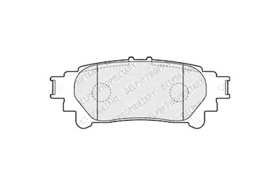 Delphi тормозные колодки тормозные lexus rx 450h awd ggl1_. фото №1