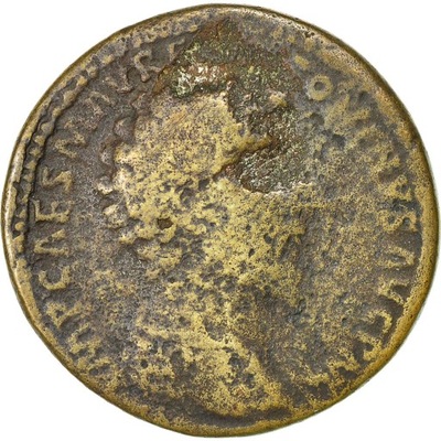 Moneta, Marcus Aurelius, Sestertius, 162, Rome, F(