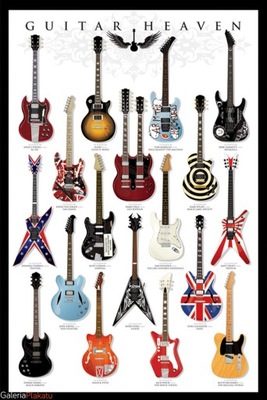 Gitary - Guitar Heaven - plakat 61x91,5 cm