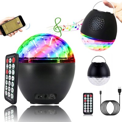 LAMPA LED DISCO BALL PARTY LIGHT 16 KOLORAMI PARTY PROJEKTORA Z DŹWIĘKIEM