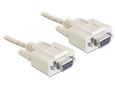 kabel szeregowy serial RS232 Null Modem 3m żeński-żeński komunikacja COM