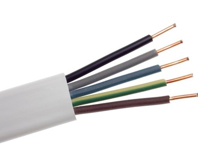 Przewód kabel płaski YDYp 5x1,5 450/750V