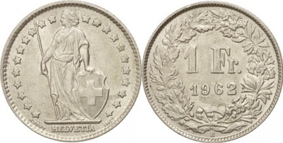 1 frank ( 1962 ) Szwajcaria AG 0,835