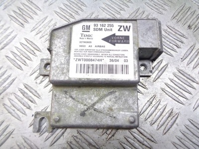 Датчик подушка безпеки подушок opel оригінальний номер 93162255 zw фото №1
