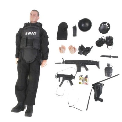1 / 6 Scale Male Action Figure 12 inch Swat C