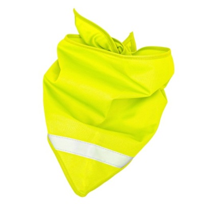 CHUSTA ODBLASKOWA żółta 53x75x53 cm