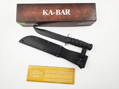 NOWY Nóż KA-BAR 1212 USA BLACK SERR nówka