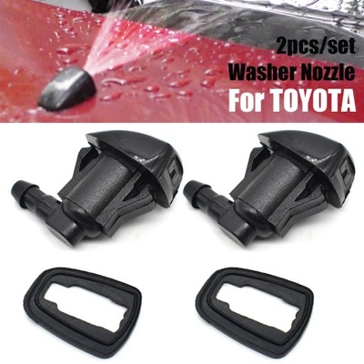 2 PIECES FRONT GLASS CAR NOZZLE WIPER BLADES WATER 85381-AE020 ~18069  