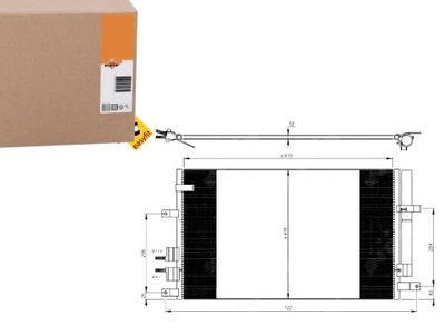 Конденсатор радиатор кондиционера [nrf] фото №1