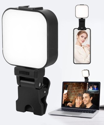 LAMPKA DO TELEFONU LAPTOPA NA KLIPSA DO ROBIENIA SELFIE