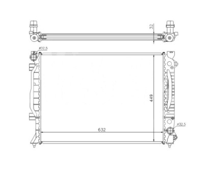 Радиатор audi a6 c5 97- 4b0121251 фото №1