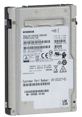 SSD Kioxia 1.6TB SSD SAS 12Gb KPM51VUG1T60
