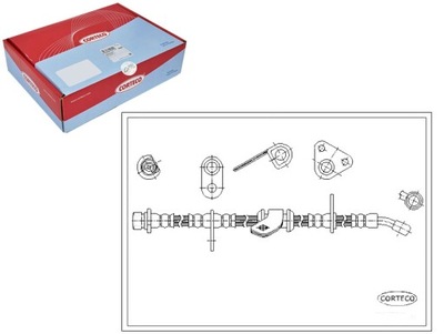 Corteco шланг гальмівний honda civic ii shuttle 1 фото №1